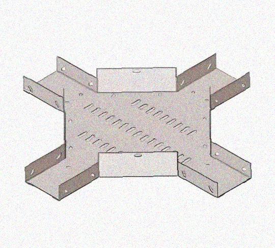 Лоток крестообразный перфорированный КМ 400х65 УХЛ1 горячее цинкование S1,5