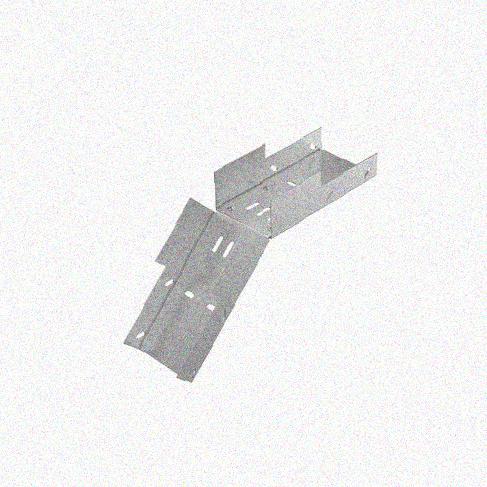 Лоток замковый перфорированный КСЗ 100х100-45 УТ1,5 для поворота трассы вниз на 45, горячее цинкование, S1,0 Лоток замковый перфорированный КСЗ 100х100-45 УТ1,5 для поворота трассы вниз на 45, горячее цинкование, S1,0