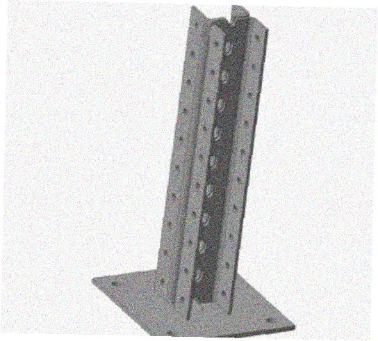 Стойка напольная (потолочная) сдвоенная СНПС520х4 УХЛ1,горячее цинкование, S4,0