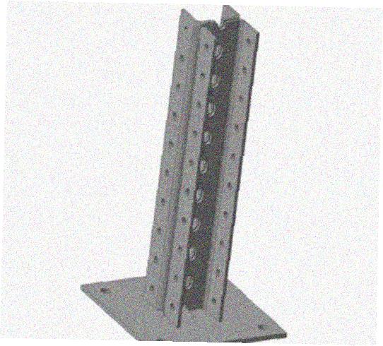 Стойка напольная (потолочная) сдвоенная СНПС200 УХЛ1, горячее цинкование, S2,5
