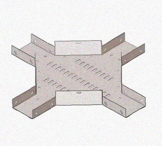 Лоток крестообразный перфорированный КМ 200х65 У3, окрашенный, S1,5