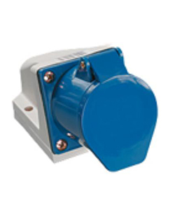 Розетка 113, стационарная, 2Р+PE, 16А, 220В, IP44 Электротехник