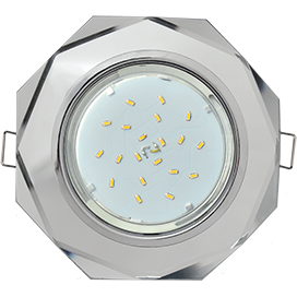 Св-к GX53 H4 5312 стекло 8-угольник хром/хром (зеркальный) 38x133 Ecola