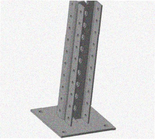 Стойка напольная (потолочная) сдвоенная СНПС320 УХЛ1,горячее цинкование, S2,5