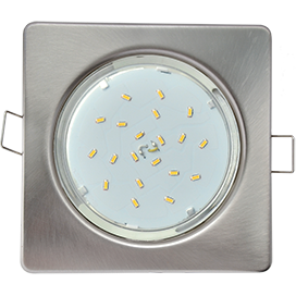 Светильник GX53 H4 плоский квадрат хром 41x106 Ecola