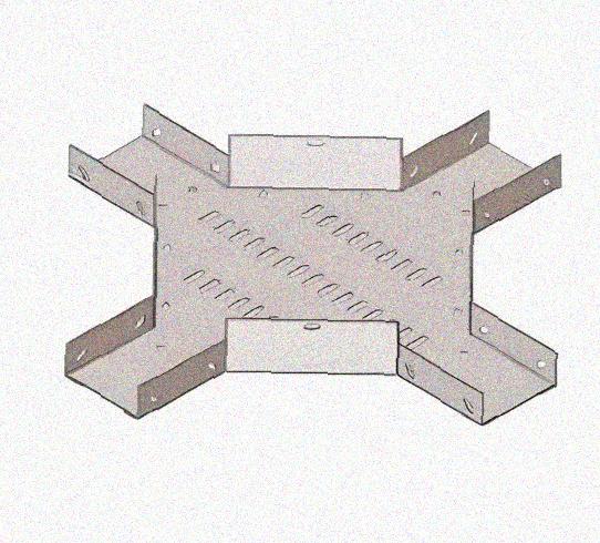 Лоток крестообразный перфорированный КМ 500х50 У3, окрашенный, S1,5
