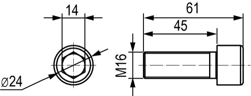 Винт для забивания муфтового стержневого заземлителя DKC