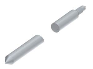 Стержень заземления L-1500 заостренный D16 quick, гор. цинк Ostec