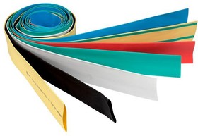Трубка термоусадочная ТУТ 16/8 цвет в ассортименте  (1м) EKF