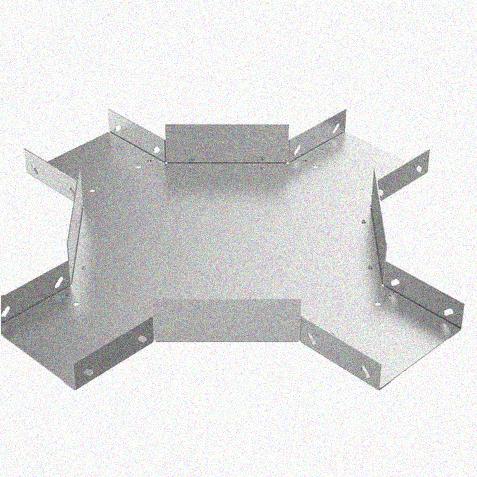 Лоток крестообразный замковый глухой КМЗГ 300х100 УХЛ1, горячее цинкование, S1,5