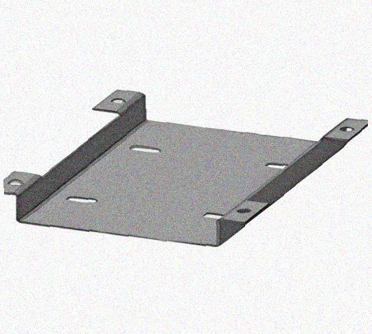 Соединитель нижний У1102 150х80 УТ1,5 с метизами, оцинкованный лист, S1,5