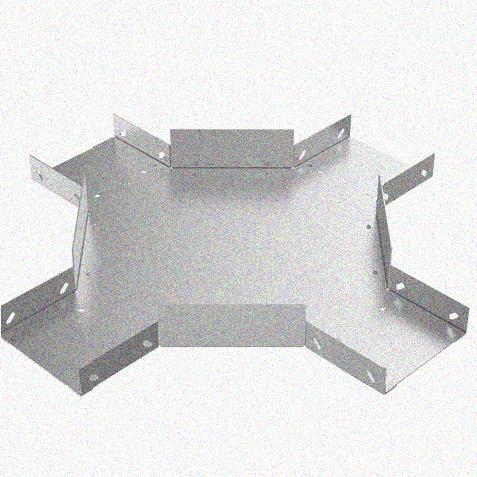 Лоток крестообразный замковый глухой КМЗГ 80х80 УТ1,5, горячее цинкование, S1,5