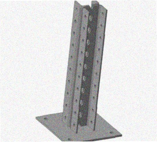 Стойка напольная (потолочная) сдвоенная СНПС1000х4 УТ1,5,горячее цинкование, S4,0