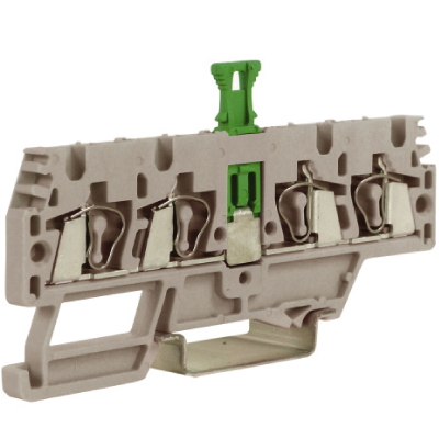HMM.2/2+2/SGR, проходной зажим, 2 ввод/2 вывода, серый 2,5 кв.мм, с размыкателем DKC