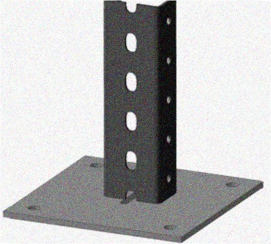 Стойка напольная (потолочная) СНП2000х4 УТ1,5, горячее цинкование, S4,0