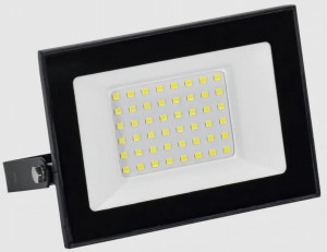 Прожектор светодиодный СДО 001-50 6500К IP65 черн. GENERICA