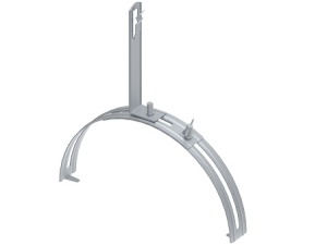 Держатель на круглый конёк, гор. цинк Ostec