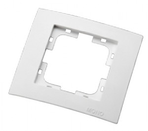 LARISSA Рамка горизонтальная 1 мест . Белый IP20 Mono