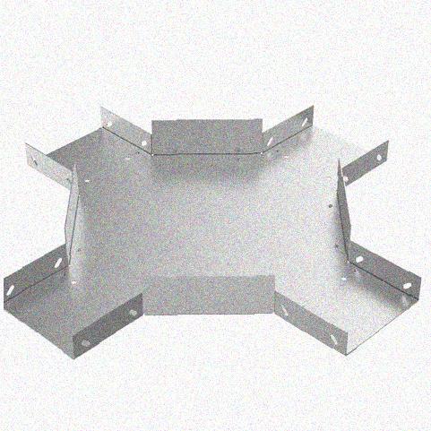 Лоток крестообразный замковый глухой КМЗГ 400х50 УХЛ1, горячее цинкование, S1,5