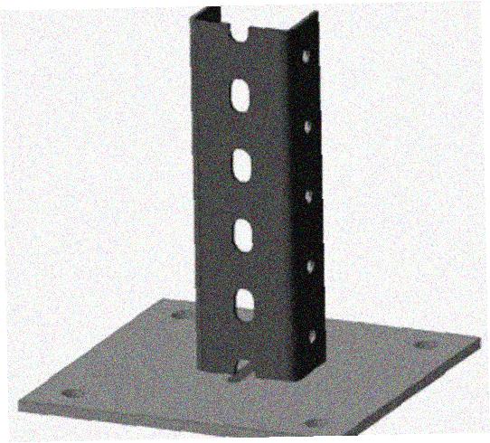 Стойка напольная (потолочная) СНП1800 УХЛ1,горячее цинкование, S2,5