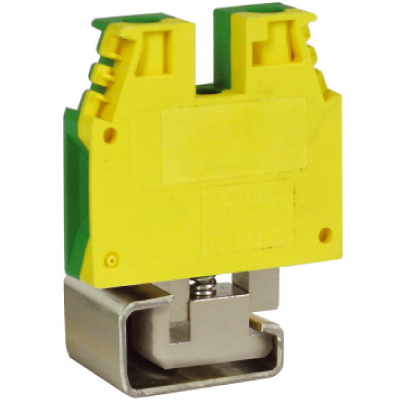 TEC.10/D, зажим для заземления желт.зелен 10 кв.мм DKC