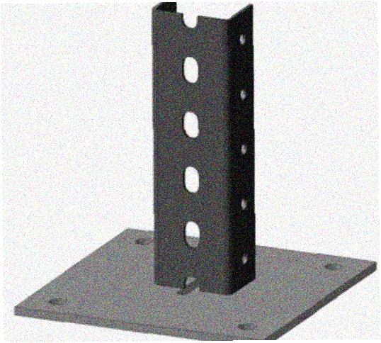 Стойка напольная (потолочная) СНП1520 УХЛ1,горячее цинкование, S2,5