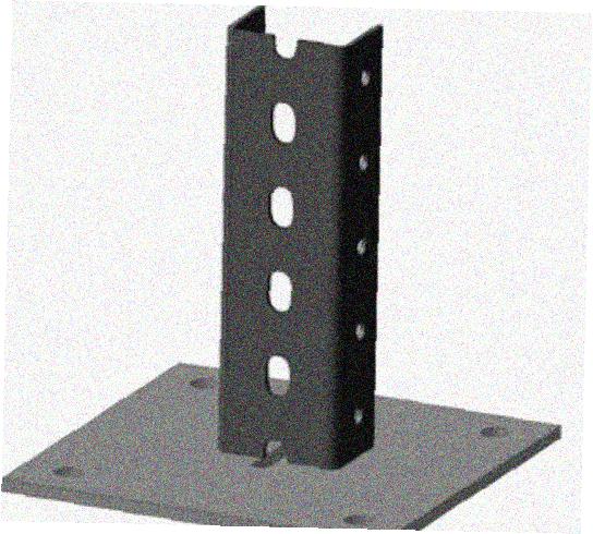 Стойка напольная (потолочная) СНП600х4 УТ1,5,горячее цинкование, S4,0