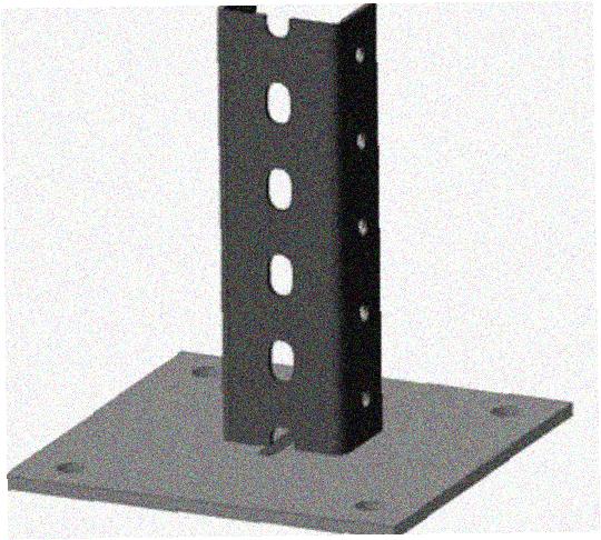 Стойка напольная (потолочная) СНП520 УТ1,5,горячее цинкование, S2,5