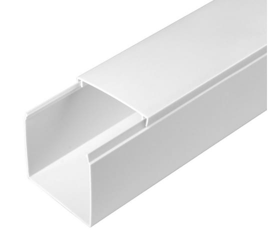 Кабель-канал белый 2-й замок в п/э 60х60 мм (24м/уп) Промрукав