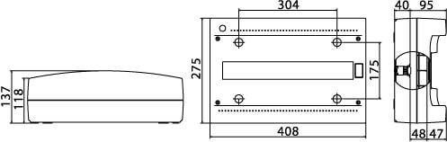 ЩРн-П-18, IP40, серый, с усиленным клеммным блоком 1х87318 DKC