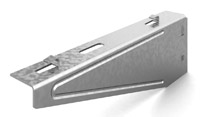 Кронштейн настенный для проволочного лотка безвинтовой 100 мм, толщ. 1,5 мм, Сендзимир цинк Ostec