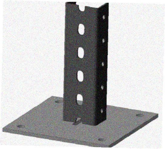 Стойка напольная (потолочная) СНП2000х4 УХЛ1,горячее цинкование, S4,0