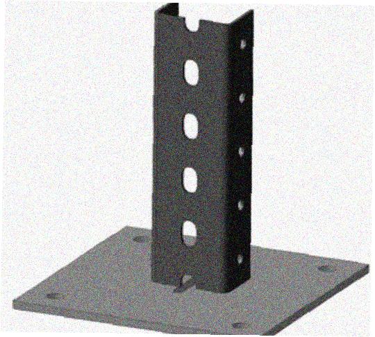 Стойка напольная (потолочная) СНП520х4 УТ1,5,горячее цинкование, S4,0