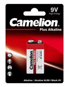 Элемент питания Plus Alkaline (крона) 6LR61 BL1 Camelion