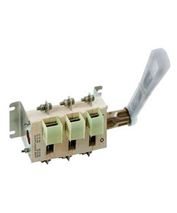 Выключатель-разъединитель ВР32-37 А 70221-00 УХЛ3, 400А, несъёмная боковая рукоятка, 3-х полюсный на два направления, со вспомогательными контактами