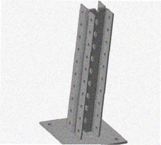Стойка напольная (потолочная) сдвоенная СНПС280 УХЛ1,горячее цинкование, S2,5