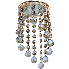 Ecola Светильник встраиваемый GX53 Н4 тонированный/золото скос Ecola