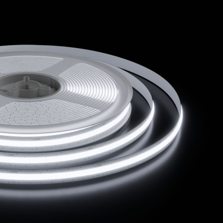 00-399 Светодиодная лента 24В, 10 Вт/м, 700 лм/м,6500К, COB, 528 д/м, CRI90+, Free Cut, IP20, 5м, ширина подложки 8 мм Apeyron