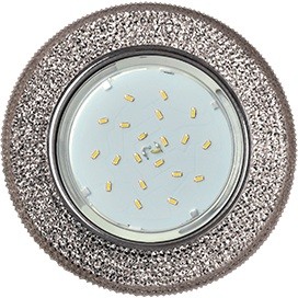 Светильник круг "Модерн" GX53 H4 LD7069 Тонированный/Хром 35x125 ECOLA