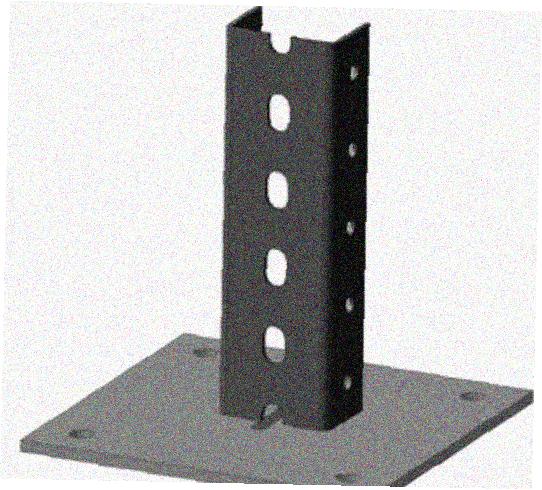 Стойка напольная (потолочная) СНП200х4 УХЛ1,горячее цинкование, S4,0