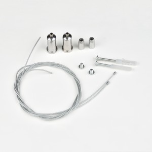 Комплект креплений для подвесн. монтажа накладных свет-ков (2 троса по 1 метру) Uniel