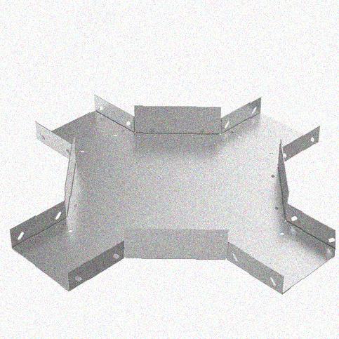 Лоток крестообразный замковый перфорированный КМЗ 200х80 УХЛ1, горячее цинкование, S1,5