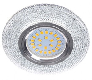 Св-к MR16 GU5.3 LD7069 круг "Модерн" 4000К прозр./хром 25x95 ECOLA