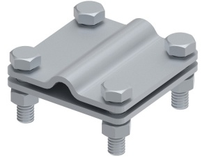 Соединитель 65х65 пруток-полоса, гор. цинк Ostec