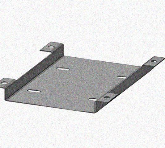Соединитель нижний У1102 100х50х1,5 УТ1,5, оцинкованный лист S1,5