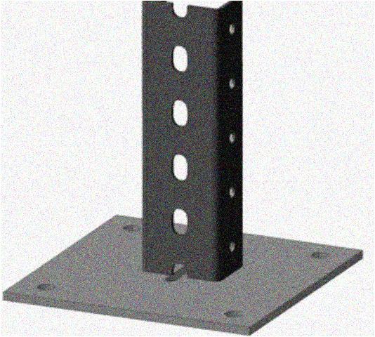 Стойка напольная (потолочная) СНП3000 УХЛ1,горячее цинкование, S4