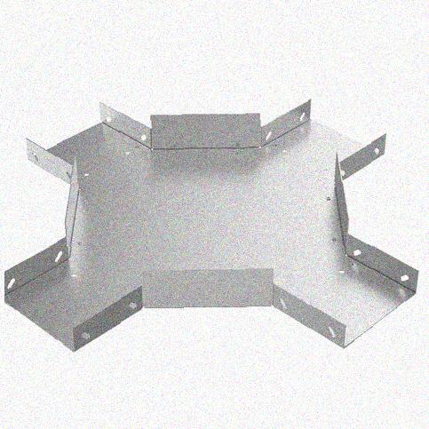 Лоток крестообразный замковый глухой КМЗГ 200х60 УХЛ1, горячее цинкование, S1,5