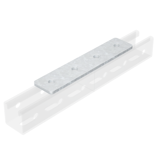 Пластина соединительная, длина 190 мм, 4отв., нержавеющая сталь AISI 304 DKC