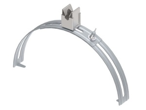 Держатель КЛИК на круглый конёк, гор. цинк Ostec