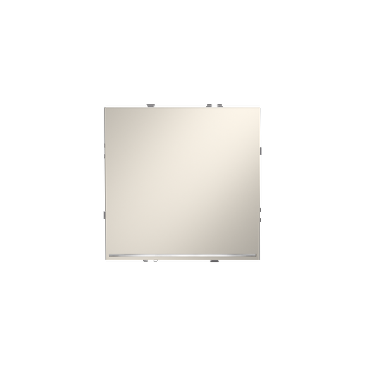 Проходной переключатель встраиваемый Voltum S70 одноклавишный с подсветкой 10А, (кашемир)